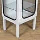 Vintage iron and glass medical cabinet, 1970s