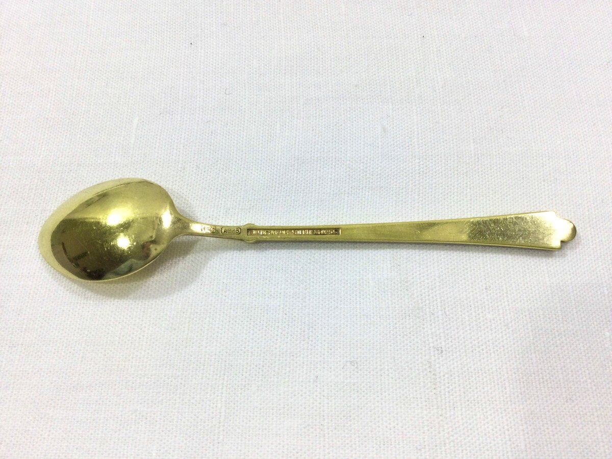 Denmark - Enamelled Moka Vermeil Spoons