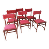 Six vintage scandinavian chairs from the 60s