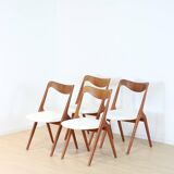 Set Bouclé diningchairs Albin Johansson and Sons