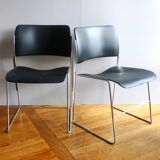 Pair of GF 40/4 chairs, design David Rowland, 1970s