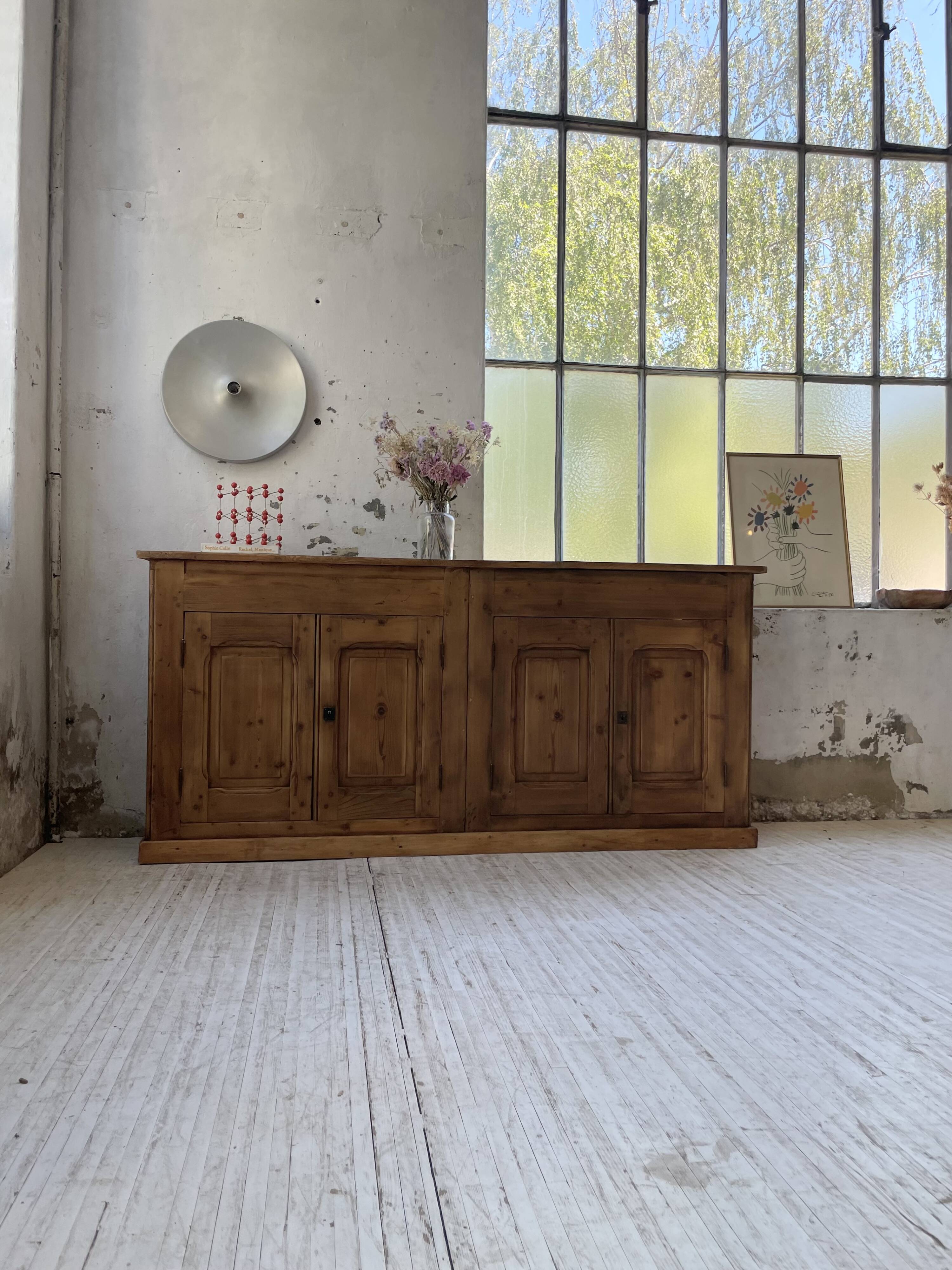 2m pine craft furniture sideboard