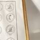 19th century engraving with antique motifs under glass
