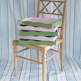 Pink and Green Lacquer Tray