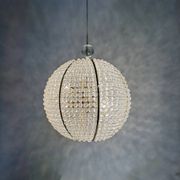 Brass & acrylic ball hanging lamp pendant by Emil Stejnar, 1950s