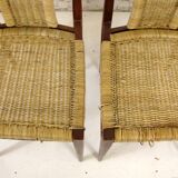Une paire de chaises de rudolf frank pour lucas schnaidt, allemagne 1962