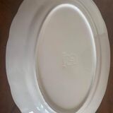 Lot of four flat plates and a dish