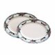 Two Art Deco trays by Losol Ware, large and medium size.
