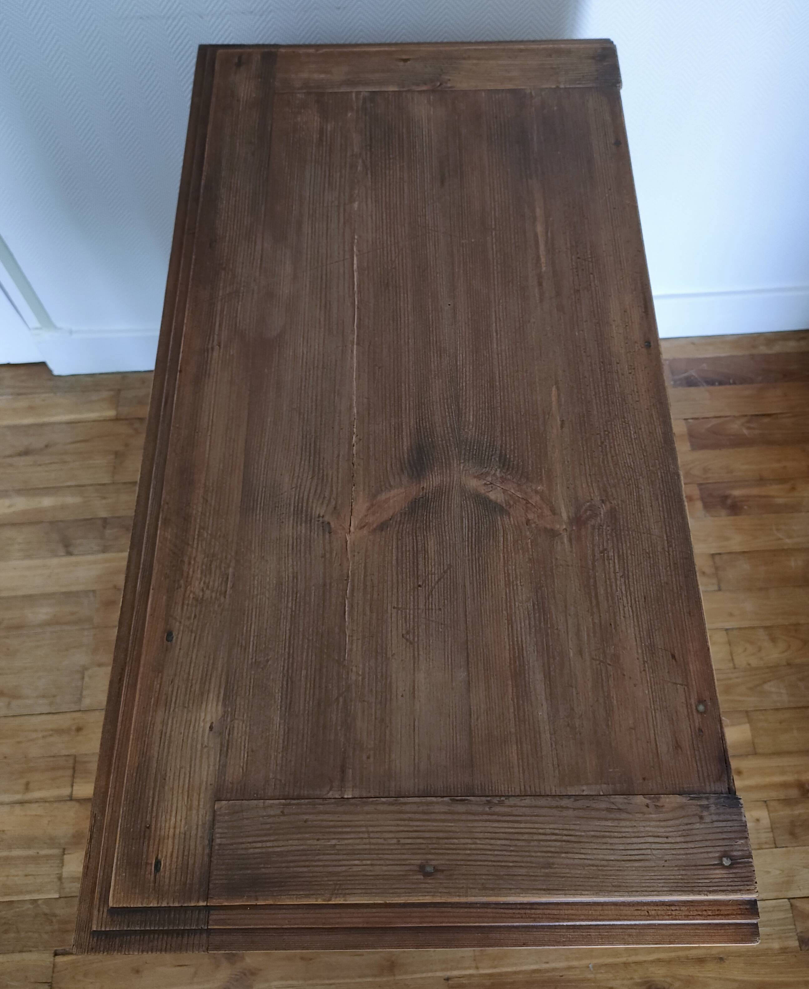 mid-20th century pine drawer shelf