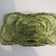 Mid-century brutalist green glass wall lamp by Erco, Germany 1960-1970.Model 54048.