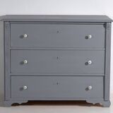 Commode gris argenté, c.1900
