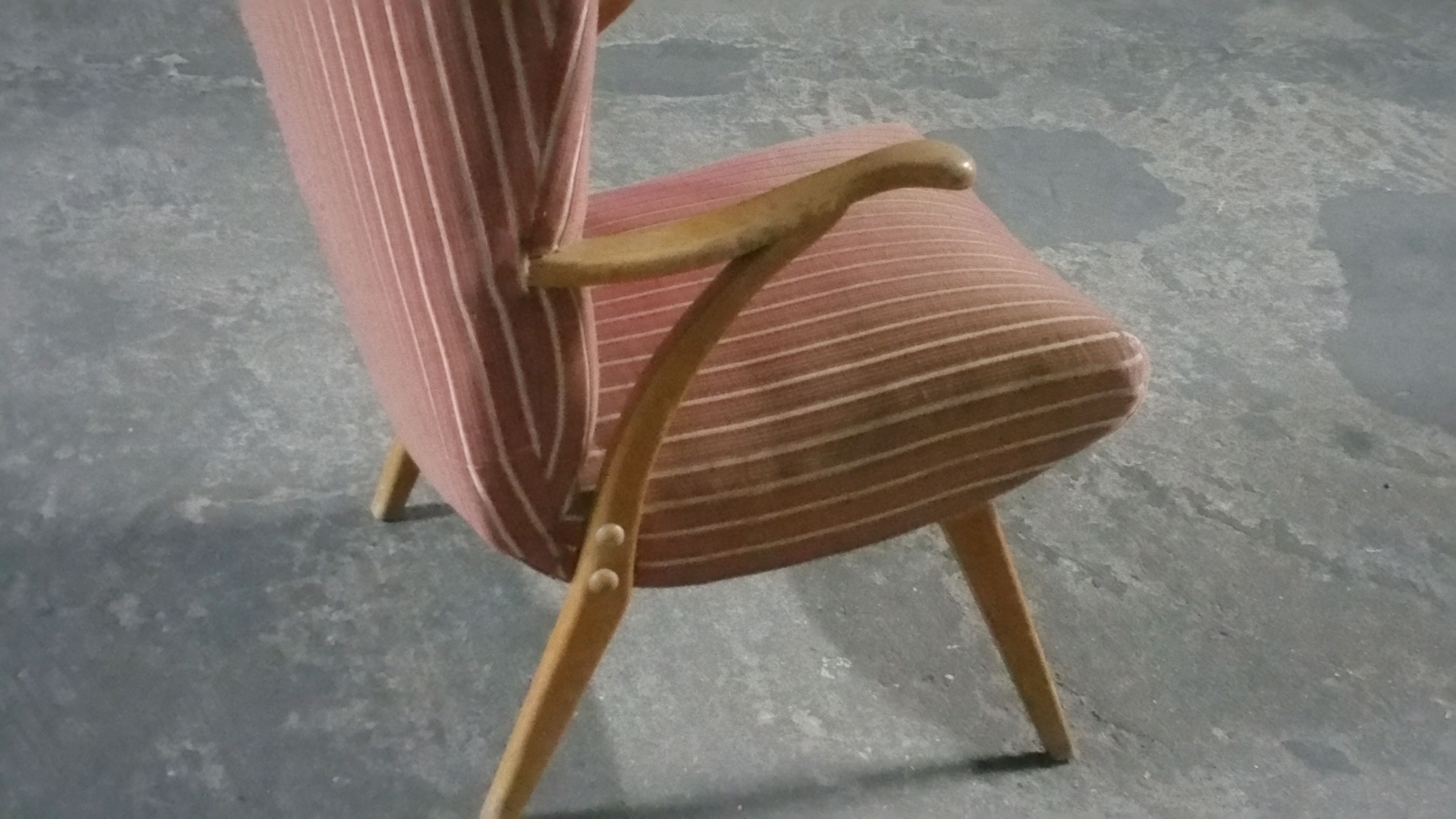 1 armchair Bergere chair wing Scandinavian Danish 50s 60s