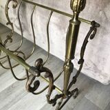 Marble and gilded bronze magazine rack
