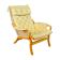 Mid Century Retro Danish Cream Leather Lounge Armchair (2 available) 1970s