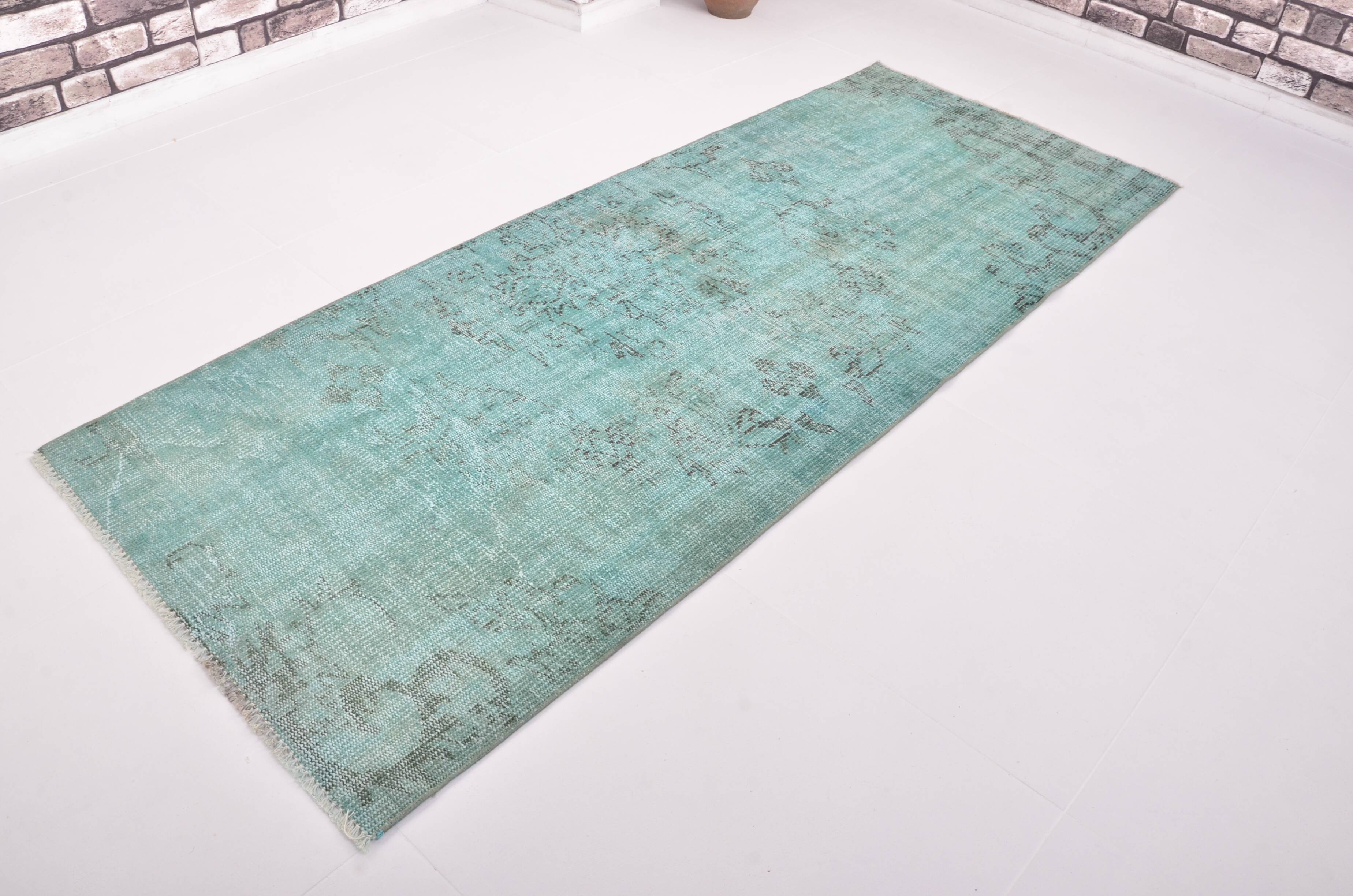 Turqouise Vintage Handknotted Runner sku 3279