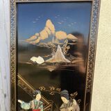 Chinese lacquered panels