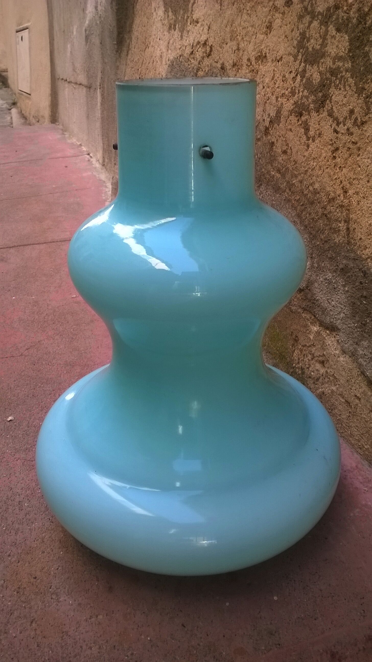 Vintage opalin hanging lamp