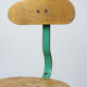 Set of 2 industrial mint green swivel chairs, 1960
