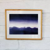 Paysage bleu à l'encre 3