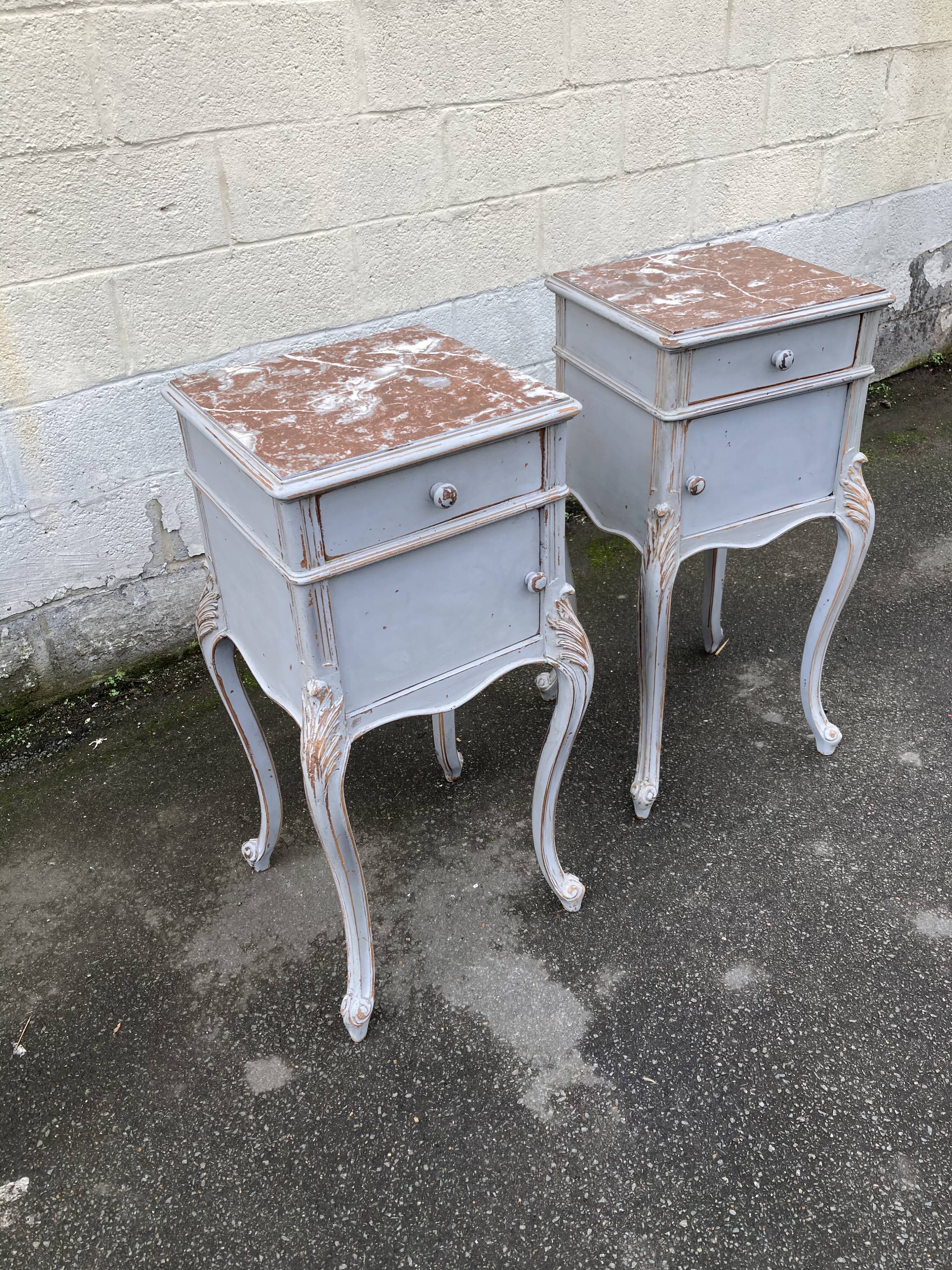 Former pair of bedside louis XV