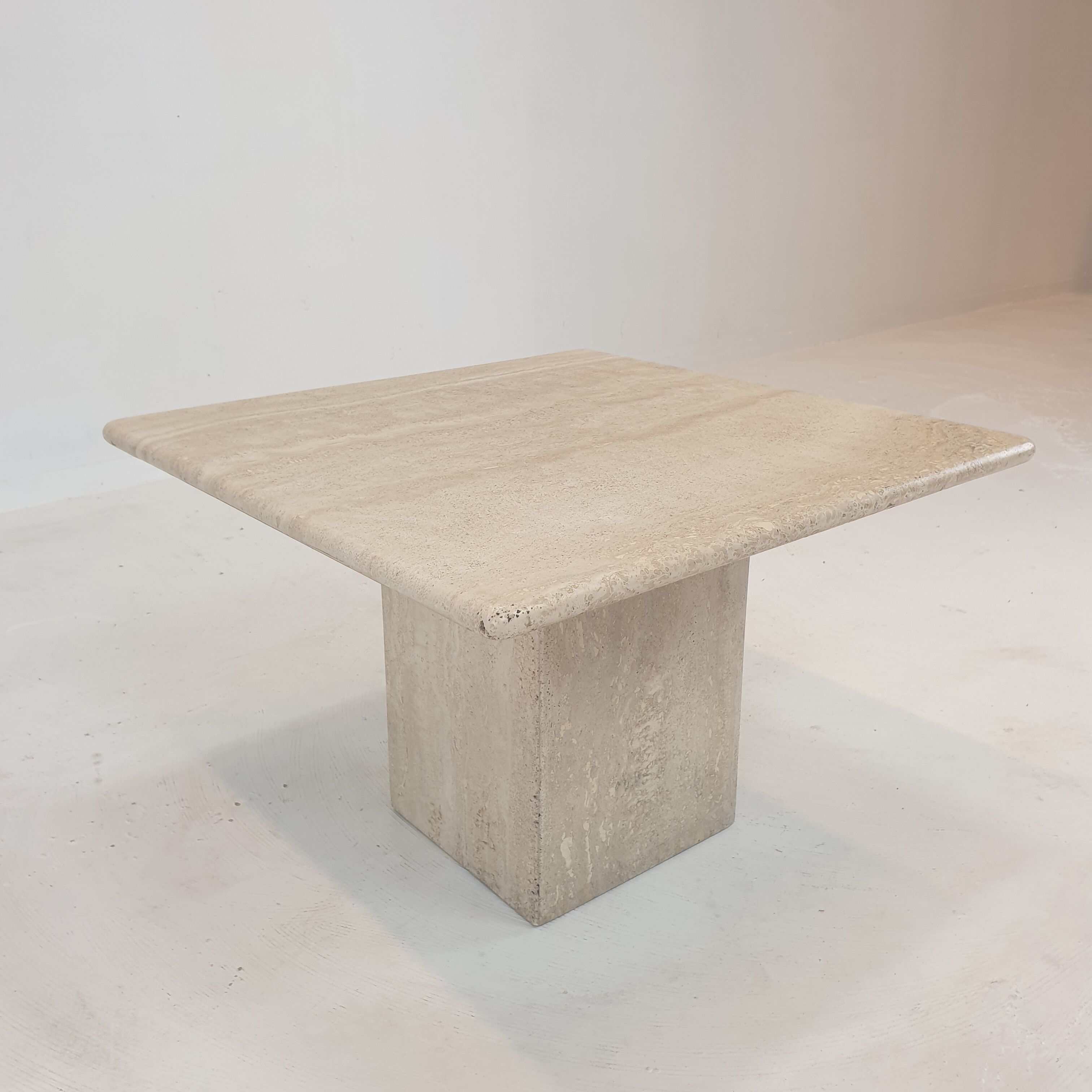 Italian Travertine Coffee Table, 1980's