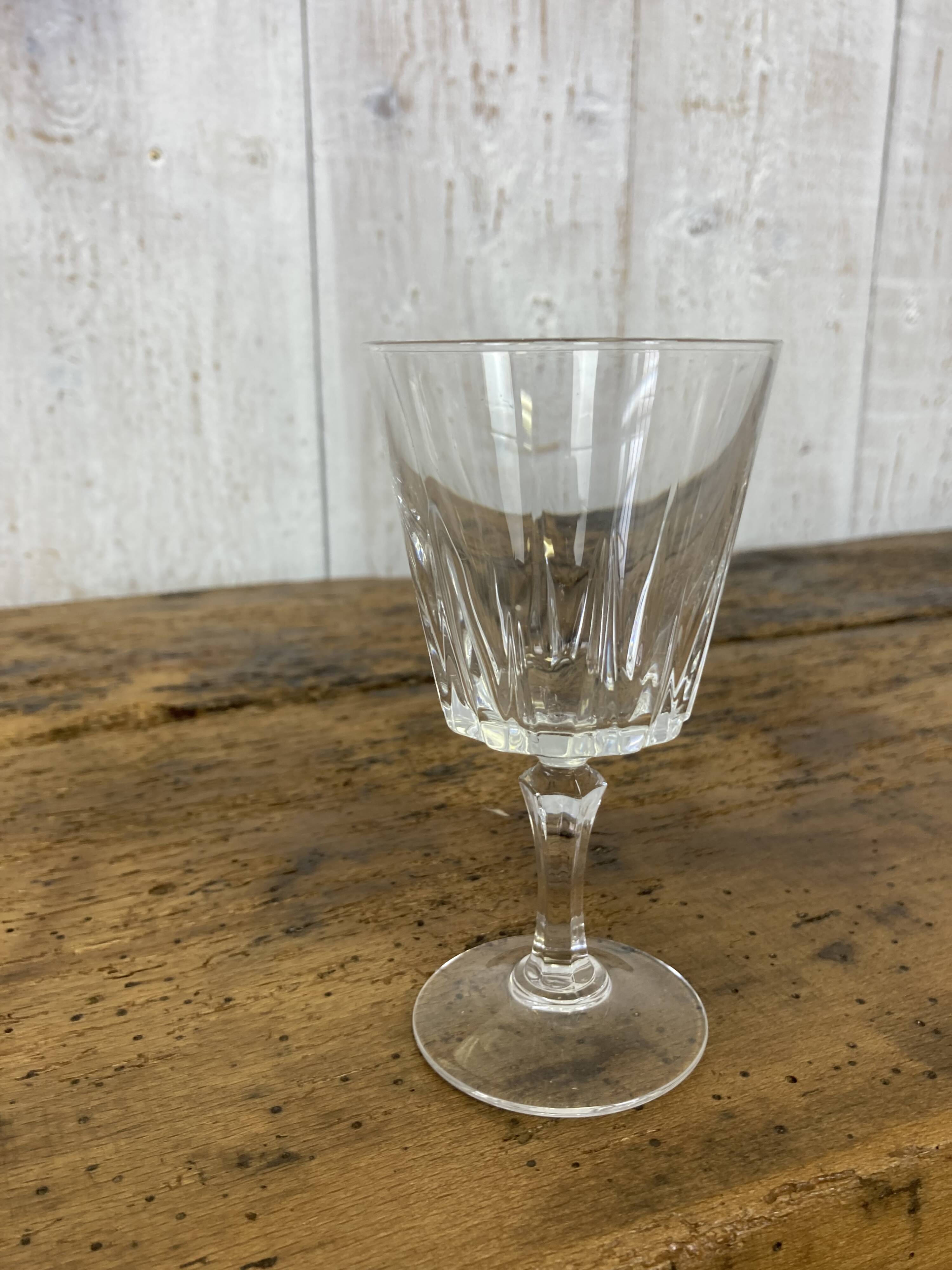 Set of 6 crystal glasses
