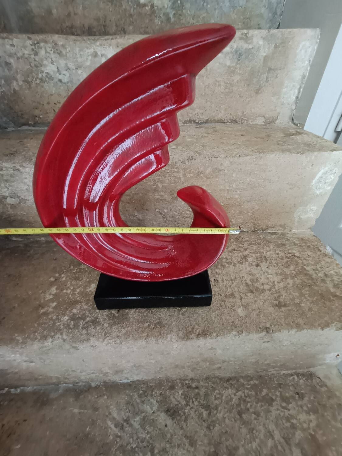 Sculpture abstraite en céramique