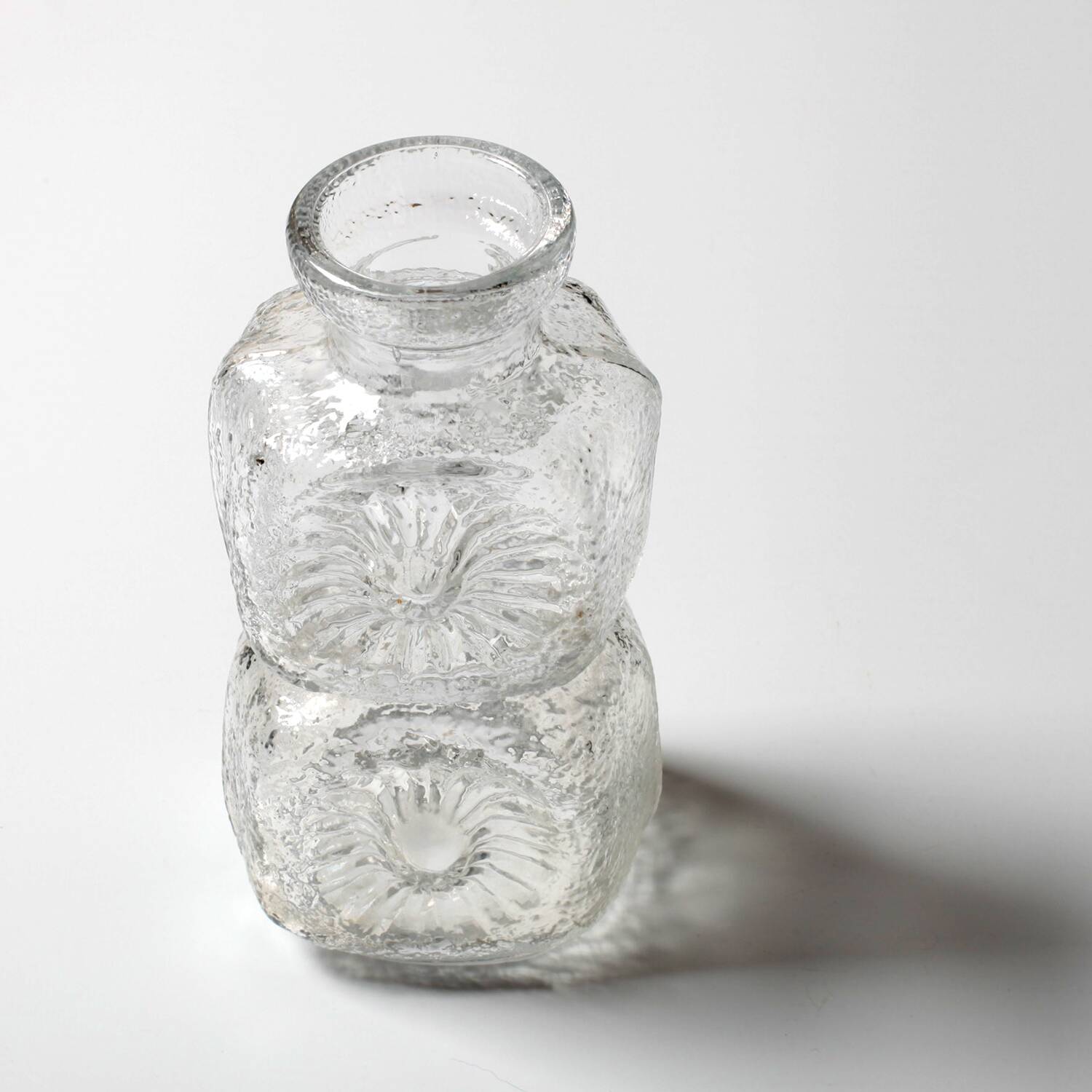 Pressed Glass Vase Flowers by Pavel Panek / Czech Republic / 1973