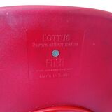 Paire tabourets de bar rouge / Vintage Design Lottus Enea