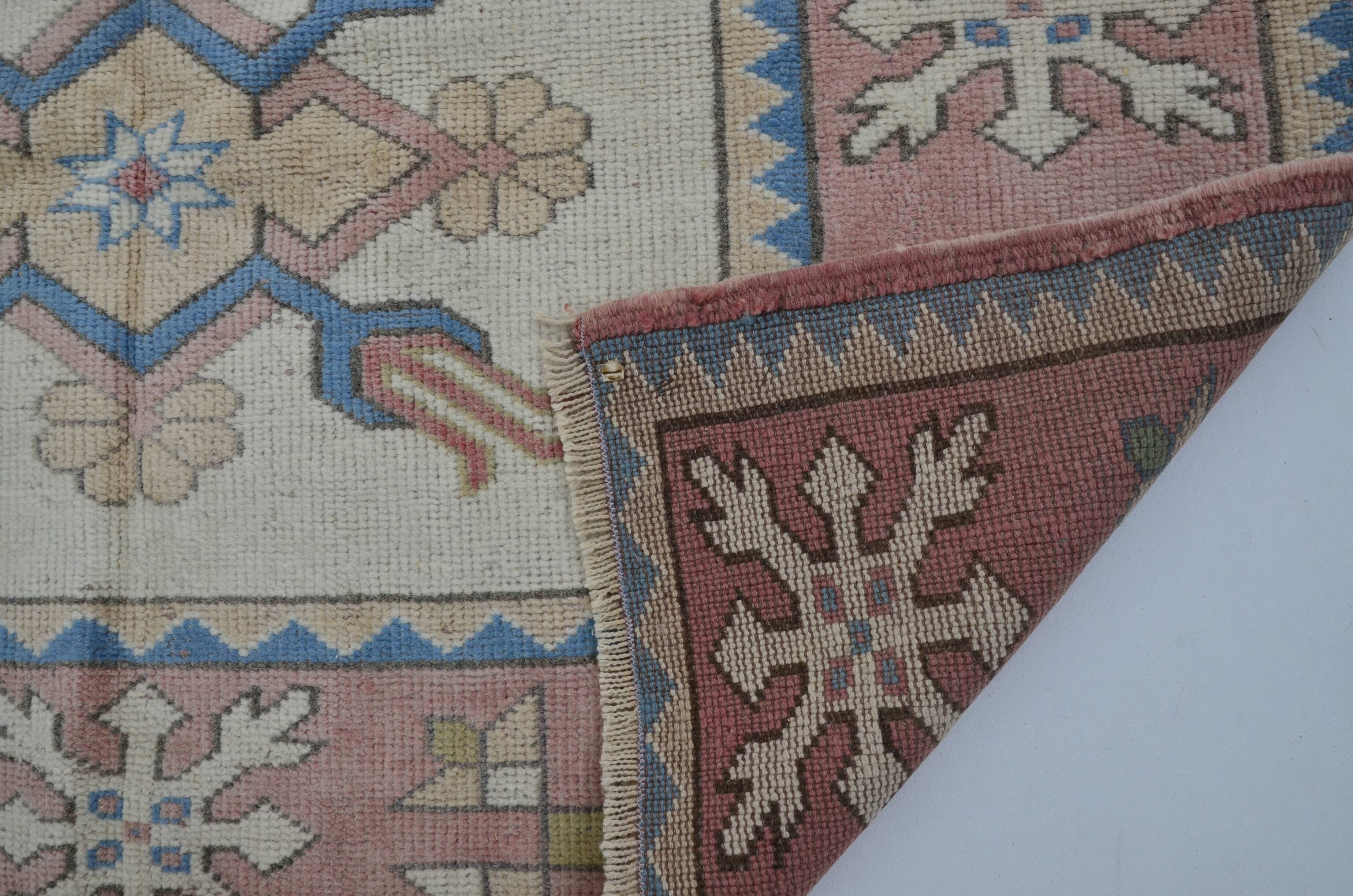 Oushak Handknotted Vintage Rug sku 2413
