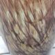 Large Cylindrical Vase in Murano Blown Art Glass/Gold Glitter