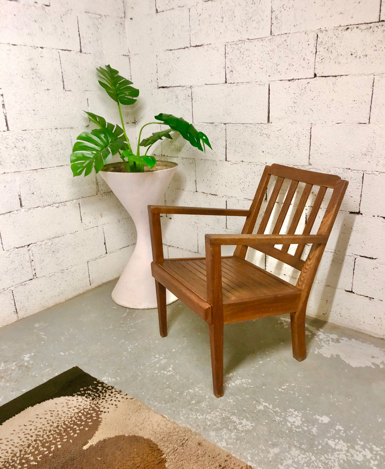 Reconstruction period armchair, René Gabriel style, 1950s