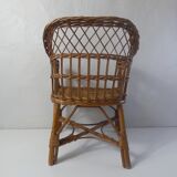 Rattan armchair for children