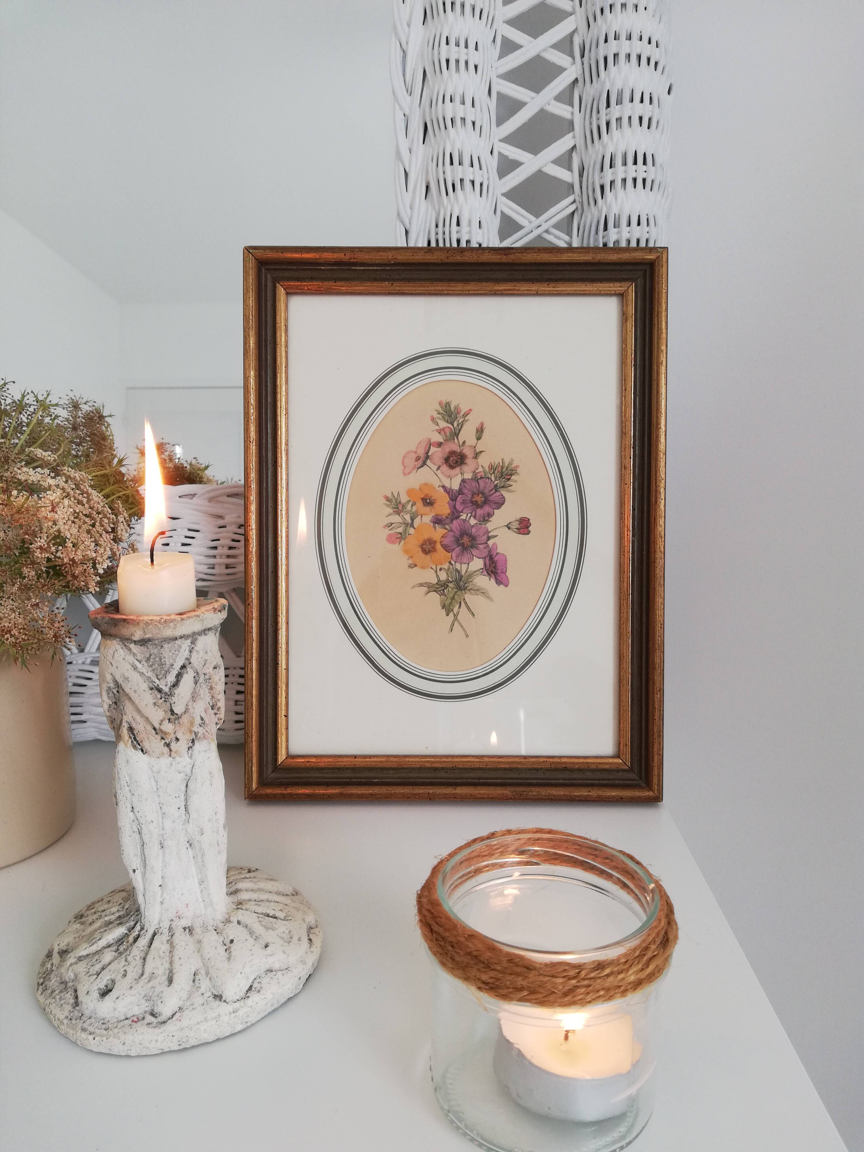 Old watercolor frame 1950