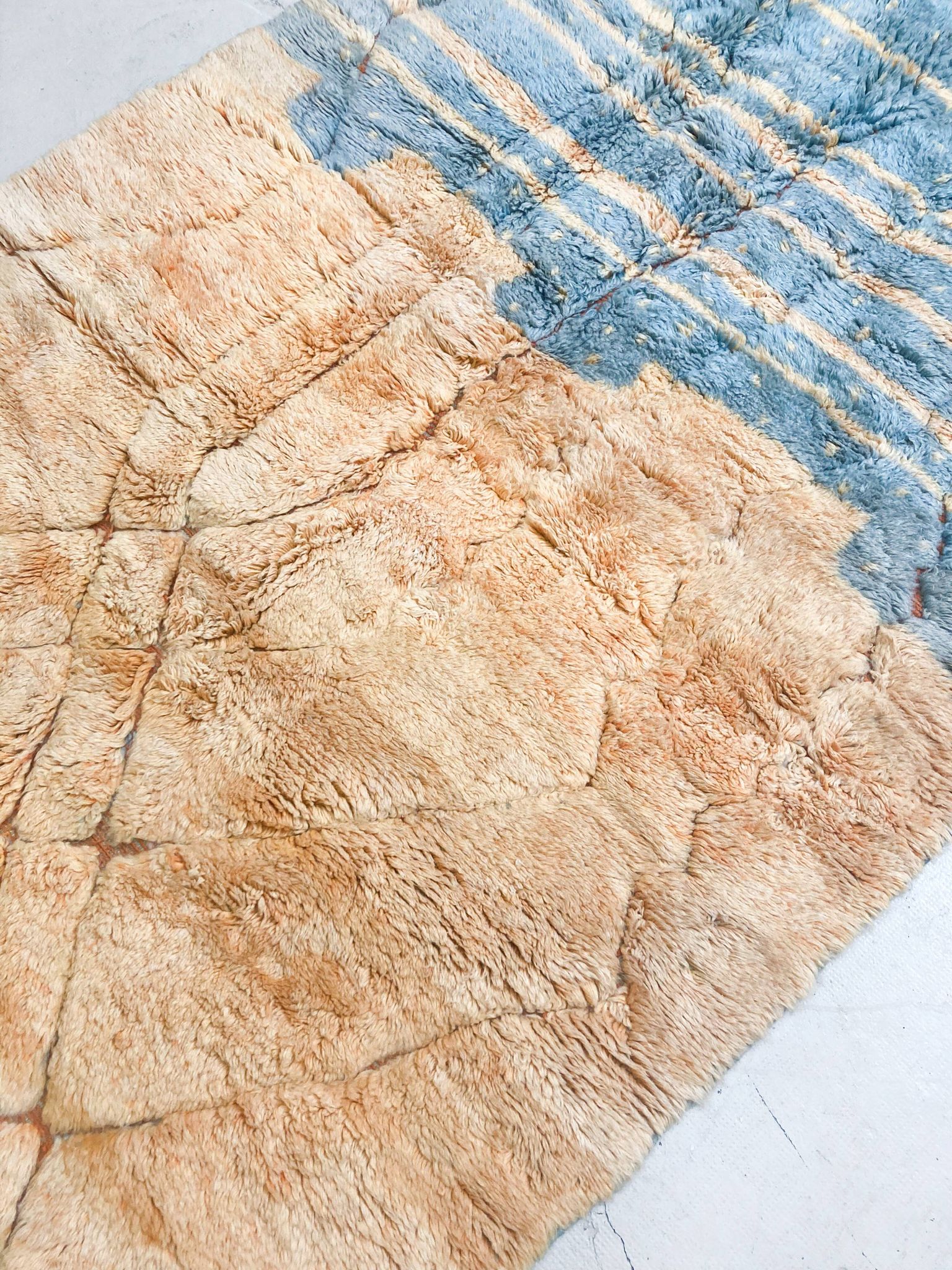 Tapis berbère marocain contemporain M'rirt 2,60x1,65m