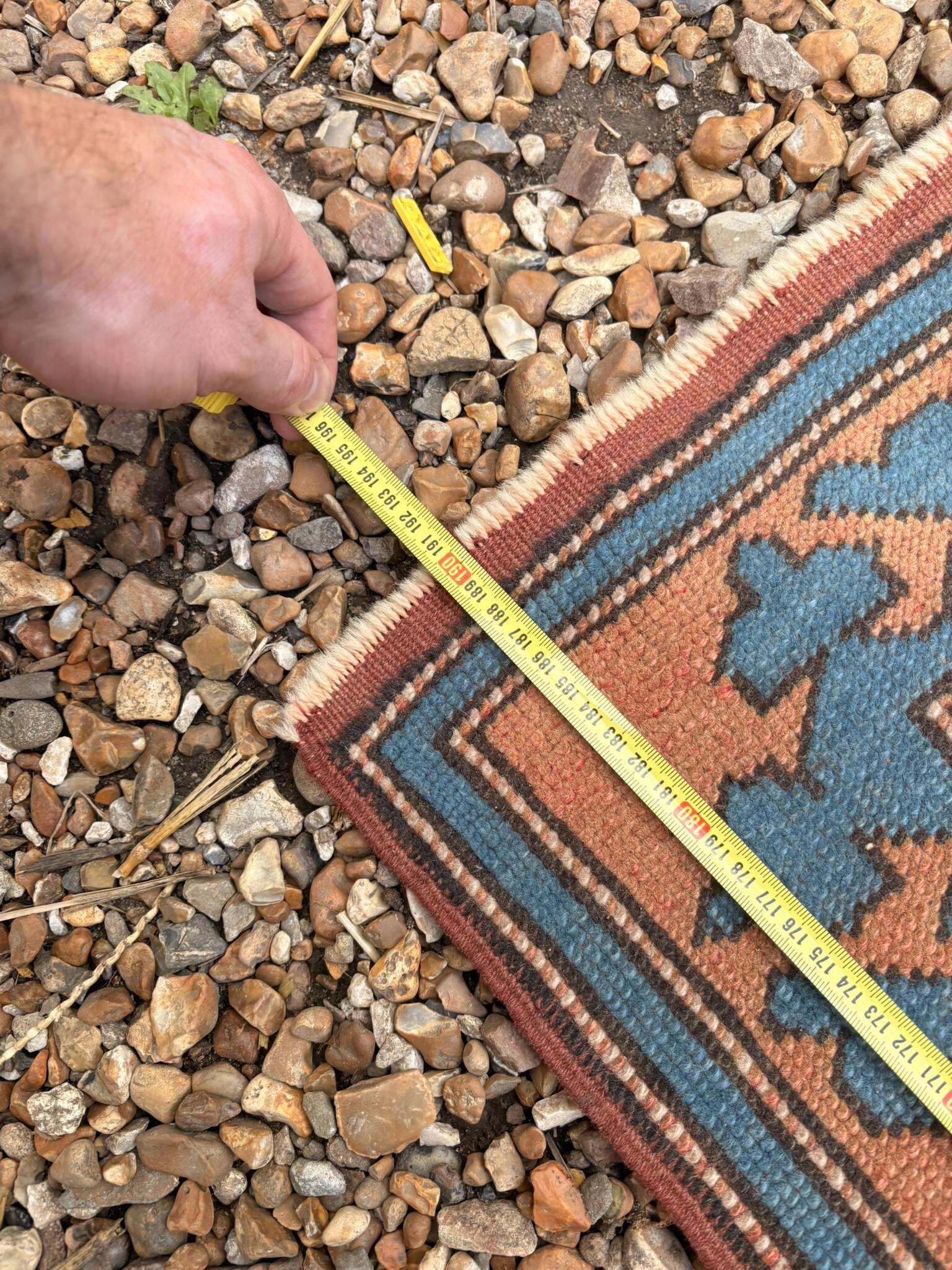 Antique Shirvan carpet, Caucasus 125x190, handmade wool, geometric tribal boho.