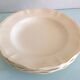 Four soup plates Ivory service/Faienceries de Sarreguemines/vintage 50