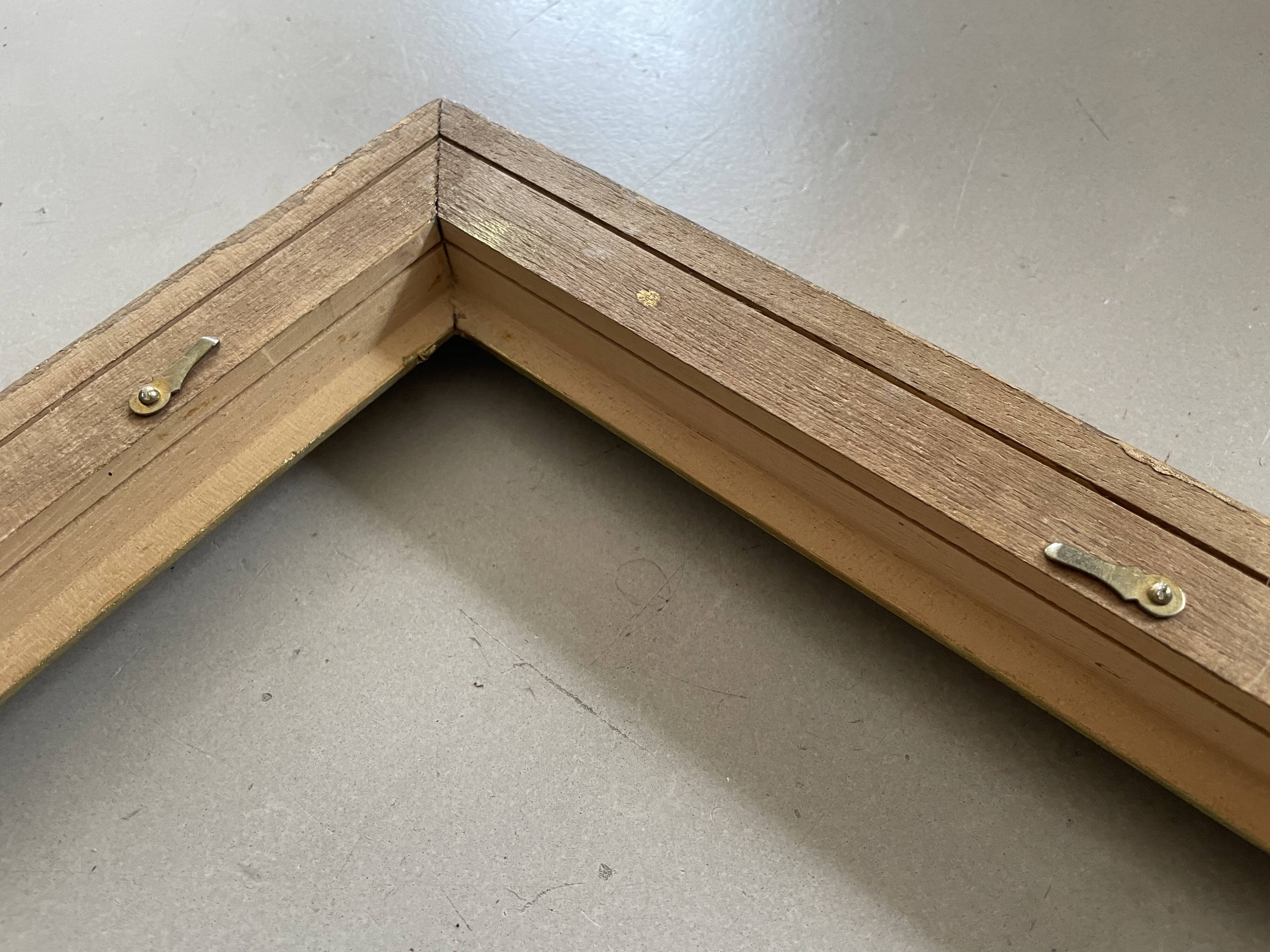 Golden wooden frame 45x68cm
