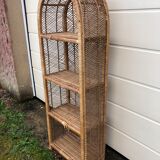 Vintage rattan  shelf