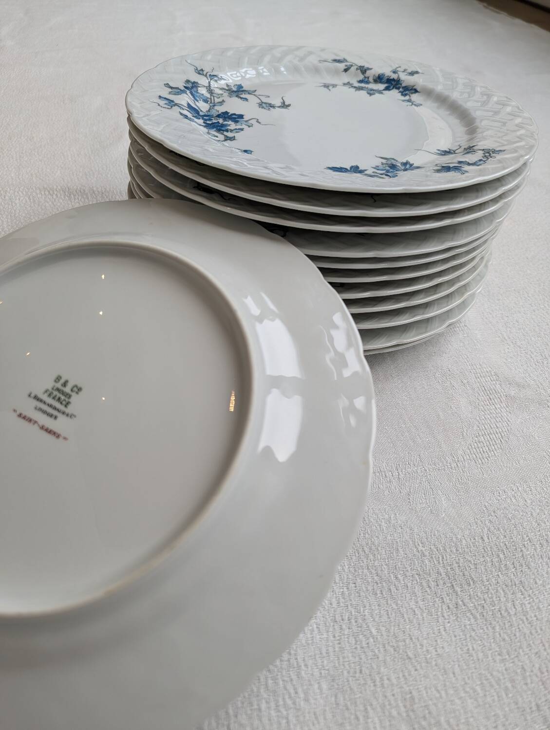 12 L.Bernardaud dinner plates