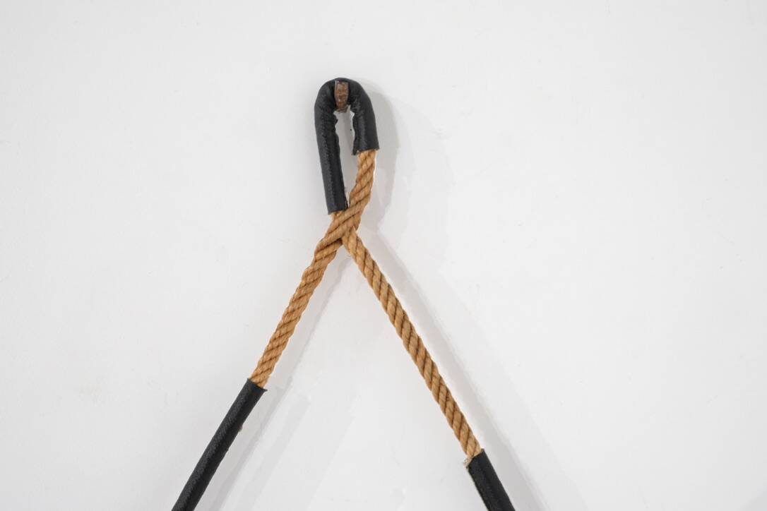 Vintage round steel mirror, Italy, 1970s.