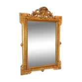 Louis XVI Style Carved Wood Gilded Mirror, 19th Century