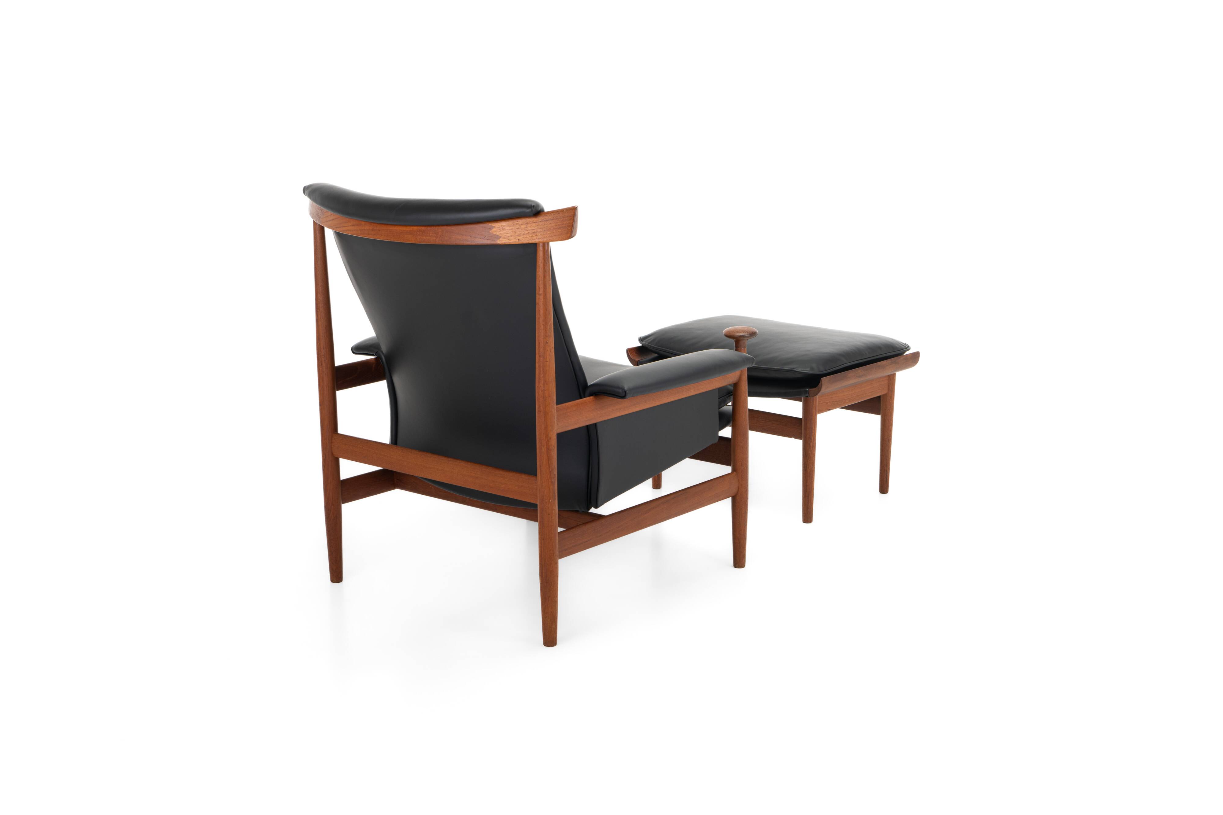 Bwana Lounge Chair and ottoman by Finn Juhl for France & Son, Denmark, 1960s