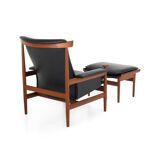 Bwana Lounge Chair and ottoman by Finn Juhl for France & Son, Denmark, 1960s