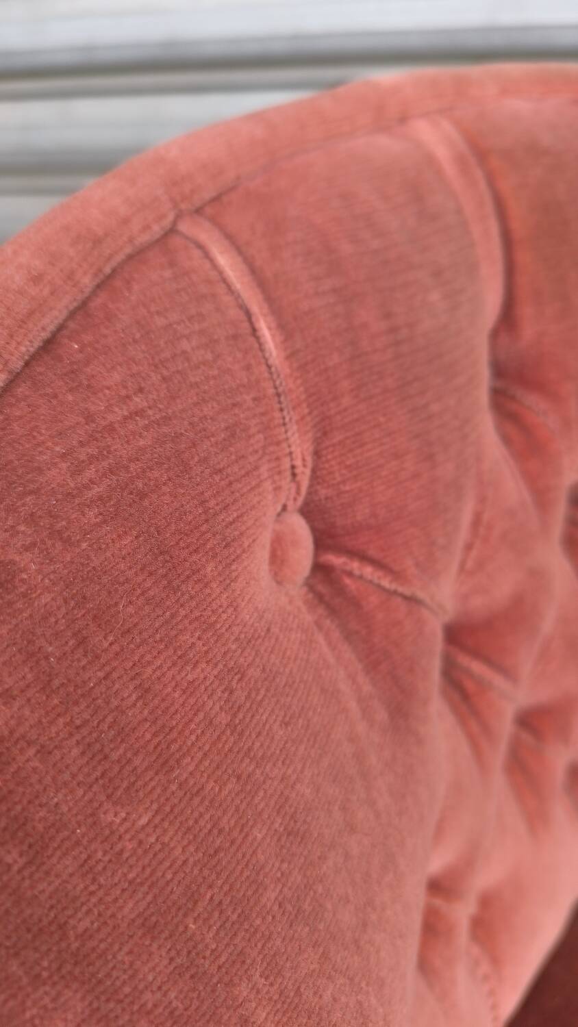 1960s velvet toad chair