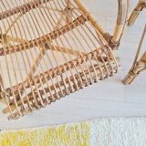 Pair of antique rattan armchairs
