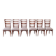Ensemble de six chaises de salle à manger par Gaston Poisson