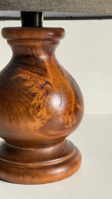 Solid wood vintage country style lamp