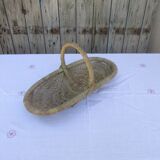 Rattan handle basket