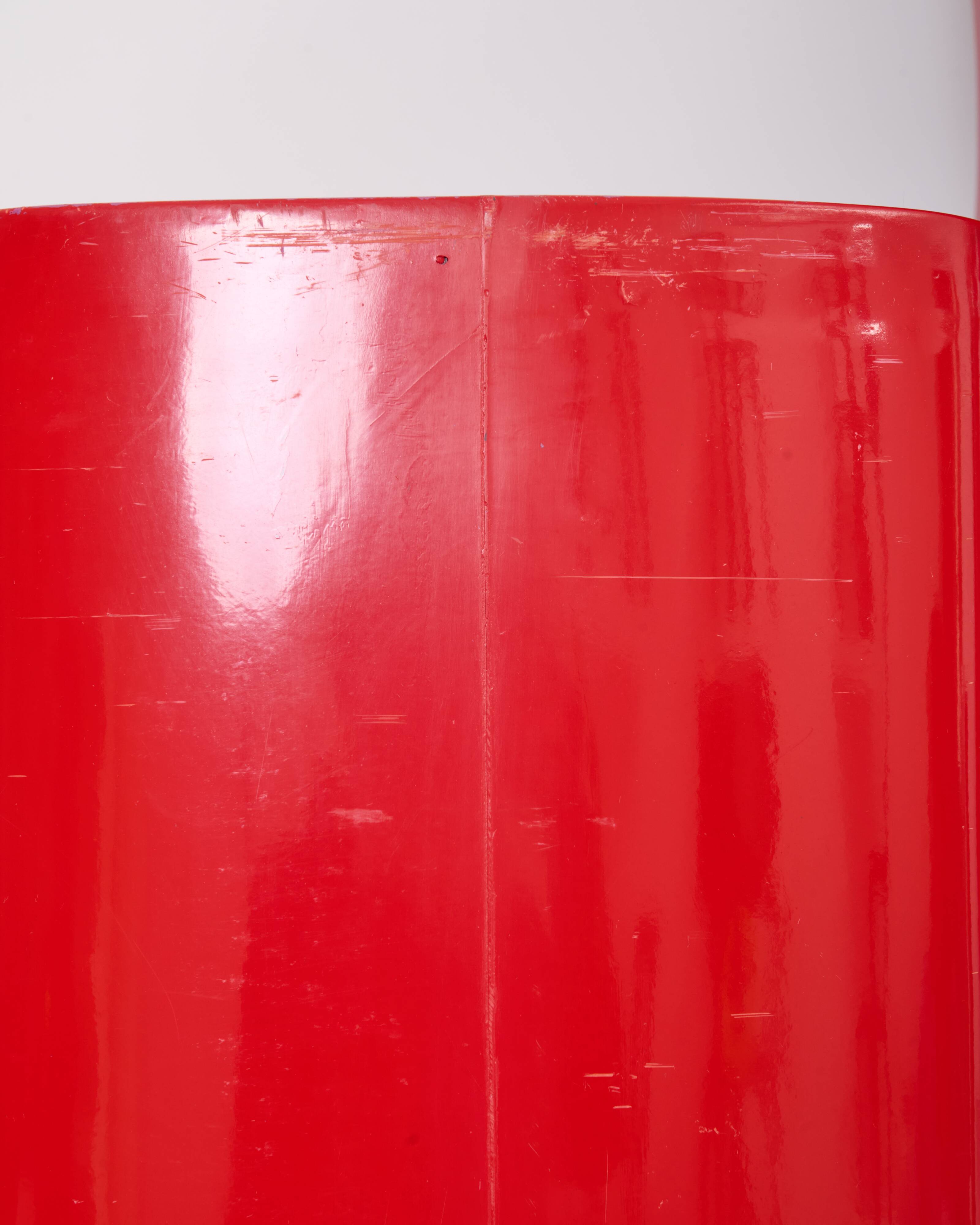 Red "Totem" column, Valeric Doubroucinskis, Rodier 1970s